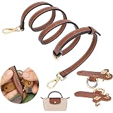 Adjustable leather shoulder strap for Longchamp women's bags Longchamp Mini Bag Straps and bag belt extension - Width: