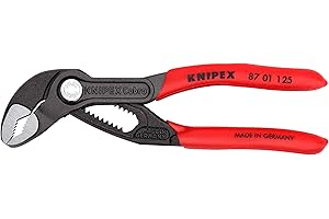 KNIPEX Narzędzia - szczypce do pomp wodnych Cobra (8701125), 13 cm, czerwone i srebrne