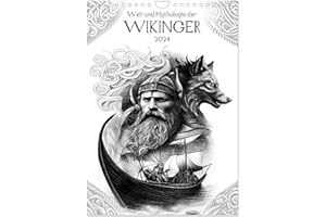 ‎CALVENDO Welt und Mythologie der Wikinger (Wandkalender 2024 DIN A4 hoch), CALVENDO Monatskalender