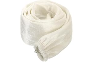 PATIKIL 31.5" Lampadario Catena Copertura, Catena Protezione Manica Lavabile con Cerniera per Lampadario Illuminazione Fili, Bianco