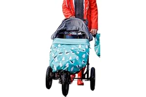 BundleBean GO | universeller, wasserdichter Fußsack| kann auch flach als Spielmatte ausgelegt Werden | universelle Passform und ausdehnbar für jedes Alter, vom Neugeborenen bis zum 4-Jährigen