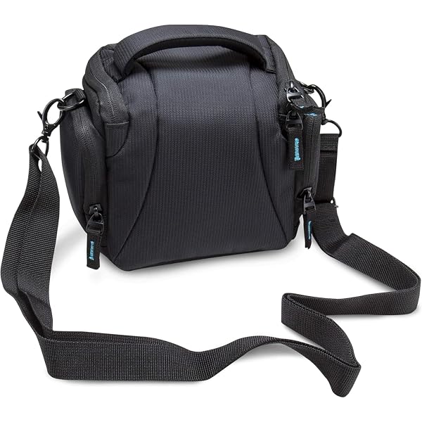 Borsa Custodia Vhbw Per Fotocamera Sony Cybershot DSC-RX100, DSC-H300 - Impermeabile, Antiurto Con Tracolla E Divisorio Regolabile (Blu/Grigio/Nero) - 2