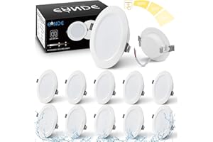 Eande Spot LED Encastrable Dimmable, 4000K Blanc Neutre 220V 9W 900LM équivaut à 75W, IP44 26mm Spot Encastré Extra Plat Pour Salle de Bain Salon Chambre, lot de 10
