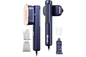 ‎SUNDU Sundu Dampfglätter, Steamer Dampfglätter 2 in 1,15s Schnelles Aufheizen Steamer, Reisebügeleisen mit Weltweiter Spannung(110-240V), 2 Trockenbügel Temperaturen, 4 Dampfmodi, Bügeleisen mit LED-Anzeige