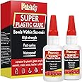 2 Pack Waterproof & Heat-Resistant Super Glue - Bonds Plastic, Glass, Vinyl, Acrylic, PVC, Metal (30g x 2)