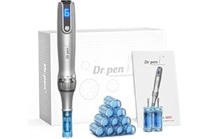 Dr. Pen Ultima M8S Microneedling Pen: Penna Microneedling Senza Fili - 12 Cartucce di Ricambio