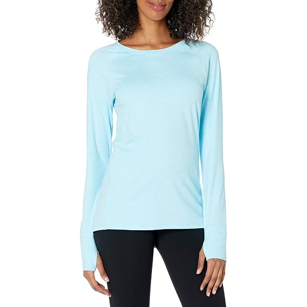 T-shirt Femme Manches Longues 100% Coton - Coupe Classique, Col Rond, Essentials Basique Pour Tous Les Jours - 4