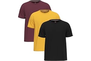 SOFTSPUN 3 Pack T Shirts for Men UK 100% Cotton Tshirts |Premium Plain Crew Neck Mens T Shirts Multipack