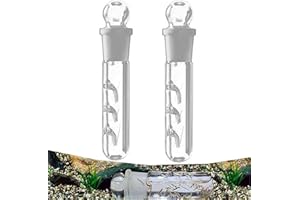 DXIA 2 Pezzi Vetro di Cristallo Planario Trappola,Trappola Planaria in Vetro Trasparente a 3 Fori, Lumaca Leech Pest Catch Trap Gamberetti, Worm Planaria Leech Catcher, Pulizia Forniture per Acquario