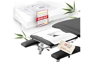 ZEN MASSAGE WARE ZEN - 100x telini monouso con fessura per naso per lettini da massaggio - feltrini usa & getta in tessuto per poggiatesta lettini da massaggio & trattamento - accessori massaggi per il viso 41x31 cm