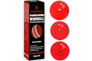 ONEGlobal Premium Windball Soft Cricket Ball | Durable, Embossed Seam, True Bounce & Swing | Wind Ball Cricket Balls for Outdoor & Indoor Practice, Coaching, Garden & Beach Games