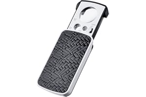 HOTOP Magnifying Glass Eye Magnifying Glass Jewellers Slide Out Pocket Magnifier with LED Small Portable Loupe Magnifier Jewelry 30X 60X 90X Magnification with LED and UV Lights