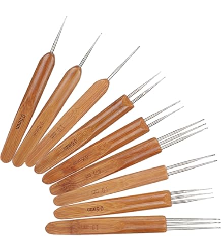6 stuks Haaknaalden Set (0.5-1.0mm) – Ergonomisch voor Hoeden, Schoenen & Handwerk | Ideaal voor Beginners
