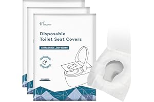 KMZ 30PCS Flushable Paper Toilet Seat Covers Portable Disposable Toilet Seat Covers Travel for Holiday Essentials Kids Adults Pregnant Use in Public Toilets
