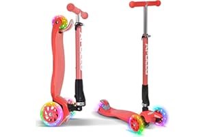 ‎APOLLO Apollo Kids Whiz LED Roller, Faltbarer Scooter für Kinder ab 3 Jahre, LED Räder, für Jungs und Mädchen egal ob 3 4 5 oder 6 Jahre alt, Stabiler Kinderroller für EIN sicheres Fahrgefühl, Tretroller