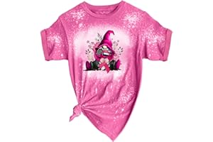 TTNTTR Ladies Evening Tops Breast Cancer Awareness October We Wear Pink Tops Crew Neck T Shirts Printed Loose Tops Womens Polyester T Shirts