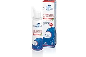 STÉRIMAR Sinusite Nez Très Bouché - Spray Nasal Décongestionnant, Agit en Moins d'1 Minute, à l'Eau de Mer 100% Naturelle & Cuivre/Eucalyptus/Acides Hyaluroniques, Formule Hypertonique, 50 ml