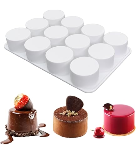 Siliconen mal 3D bakvormen dessertmousse DIY-mal, 6 gaten