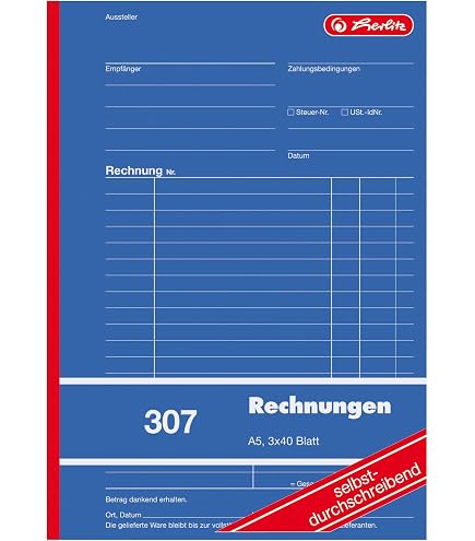 CABLEPELADO Chequeboekje | factuurboek | vereenvoudigde factuur | origineel 2 kopieën | lithografisch papier | gelijmd met snijmatrix | A6 - (14,8 cm x 10,5 cm) | 25 sets (75 vellen