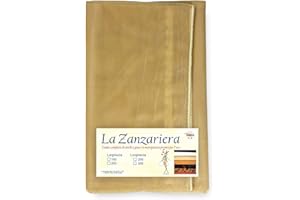 Tex family Tenda Rete ZANZARIERA Marquisette da Esterno piombata in 8 Misure Diverse Unito Beige - Cm. 150 x 250