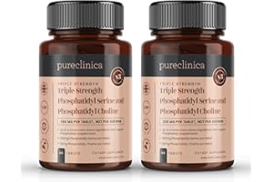 PURECLINICA Triple Strength Phosphatidyl Serine and Phosphatidyl Choline 350mg x 120 Tablets - 4 Months Supply!