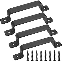 KOTARBAU Lot 2 Charnières Croix Noires 400mm - Portail Jardin Extérieur - Acier Revêtu Anti-Corrosion