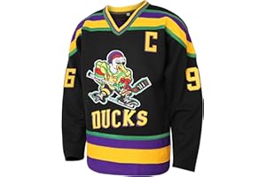 RIOOFINX Charlie Conway 96 Mighty Ducks Jersey Stitched Movie Hockey Jersey for Men Green S-3XL