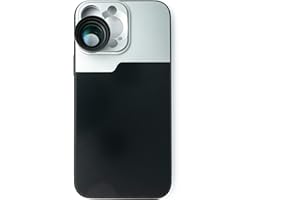 SYSTEM-S Zoom Linse 3X Tele Objektiv Filter mit Hülle in Schwarz für iPhone 13 Pro Max