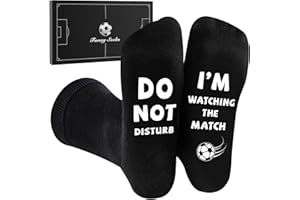 Cirorld Funny Socks Men, Funny Football Gifts for Men, Stocking Fillers, Non-Slip Combed Cotton Mens Novelty Socks 1 Pair, Christmas Birthday Mens Novelty Gifts for Husband Dad Brother, Size 6-11