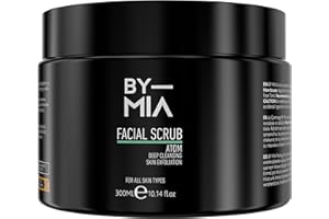 BY MIA Exfoliante facial y corporal Atom 300 ml | aroma a aguacate, cítricos y vainilla | Limpieza profunda y exfoliante de la piel | Efecto hidratante para todos los tipos de piel renovación de la
