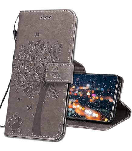 Asuwish Compatible With OPPO Find X2 Lite Wallet Case And Tempered