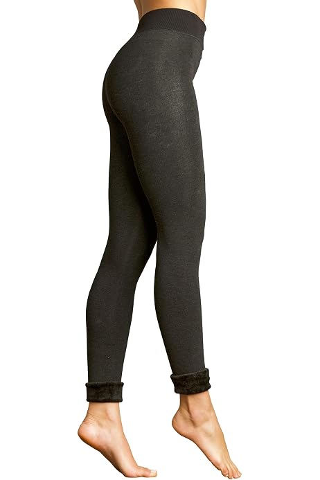 Faux Fur Lined Legging Tights 