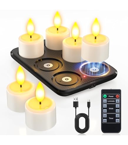 MMOBIEL Oplaadbare Waxinelichtjes LED Kaarsen Met Af Timer Oplaadstation Van 12 Stuks Vlamloze Theelichtjes Met Usb Voor Thuis Tafel Bruiloft Kerstdecoratie 1171319063 MMOBIEL Oplaadbare Waxinelichtjes LED Kaarsen Met Af Timer Oplaadstation Van 12 Stuks Vlamloze Theelichtjes Met Usb Voor Thuis Tafel Bruiloft Kerstdecoratie 1171319063