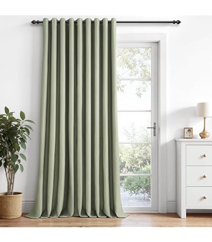 Tenda Oscurante Joydeco 132x213 Cm Grigio Bianco: Blocca L'85% Della Luce, Ideale Per Porta-finestra! - 5