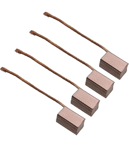2x Trade-Shop Motorkohlen/Kohlebürsten/Schleifkohlen/Kohlestifte 4x4x10mm Kabellänge 40mm Für Viele KFZ PKW Motoren Antriebe 12-24V