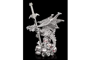 FIGUREN-SHOP.DE Brieföffner - Drache Ysera mit Totenköpfen - Deko Figur