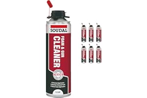 TRULY PVC SUPPLIES 6 x Expanding Foam Gun Cleaner Soudal Liquid Cleaning Solvent 500ml