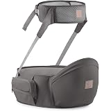 Ainomi Porte Bebe 4 A 36 Mois Ceinture Ventral Leger Avec Rembourrage De Siege Confortable Respirant Multi Positions Avec Poches Amovibles Pour Cles Telephone Voyage Maison Cadeau Naissance Bleu Amazon Fr Bebe Et