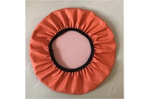 ZZDZW Hocker Bezug Wasserdicht Hockerbezug rund Kunstleder Bar Bezug Sitz Kissen,für Sitzhocker Höhenverstellbar Rollhocker Drehhocker Mit Rollen Arbeitshocker Stuhl Drehstuhl Bürohocker