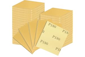 Shineboc 18 Pezzi Spugne Abrasive, Blocchi Abrasivi, Grana 180, Blocchi Di Sabbia in Schiuma Morbida, Carta Vetrata a Umido per Legno E Metallo