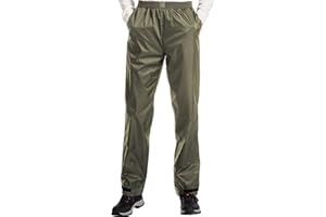 iCreek Pantalons extérieurs imperméables pour Hommes Pantalons de Pluie imperméables Pantalons extérieurs Coupe-Vent Respirants pour l'extérieur