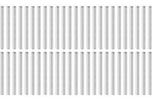 QUARKZMAN cylinderpennor rostfria, 4 mm x 50 mm pluggstift 50 stycken