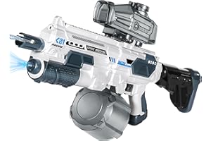 HYNXM Electric Water Gun, Automatic Water Gun with Water Absorption, 1350CC High Capacity High Pressure Squirt Guns for Adults and Kid, Range up to 32-45 FT, Pool Party Beach Outdoor Summer Toys