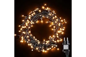 ‎AVOALRE Avoalre 100er lampki choinkowe 10M lampki świąteczne zewnętrzne lampki choinkowe, 8 trybów wodoodporne lampki IP44 na świąteczne przyjęcie w ogrodzie urodziny wesele, ciepłe białe lampki