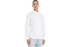 Tommy Jeans Camisa Hombre TJM Slim Manga Larga