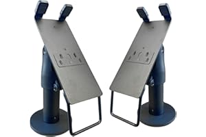 POS VALLEY Support Ergonomique pour Terminal de Paiement VeriFone VX820/P200/P400 - Support de Terminal de Paiement avec Poignée, Rotation 180°, Inclinaison 45°, TMontage pour Vis ou Adhésive