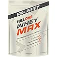 FUELONE Whey Max (Mango, 2kg / 4.4lbs) | Whey Protein Concentrate & Whey Protein Isolate | 27g Protein
