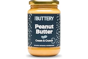 THE BUTTERY Peanut Butter Cream & Crunch - 350g Gourmet. Crema de Cacahuete Crujiente 100% Alto Oleico.