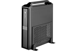 SILVERSTONE TECHNOLOGY SilverStone SST-ML08B-H Milo Mini-ITX wąska obudowa HTPC z uchwytem, czarna