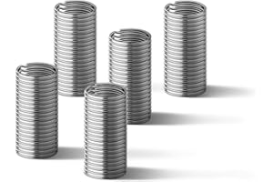 Ruesious 100 llaveros redondos de 15 mm, adecuados para collar de perro, resistente y duradero, y mango para llaves del hogar